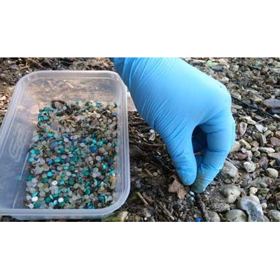 Extinction Rebellion Romsey_Chessel Bay nature reserve, Southampton_2097 nurdles collected a tidal stretch of the River Itchen_120 _2 volunteers_18072021_Pic 2.jpg